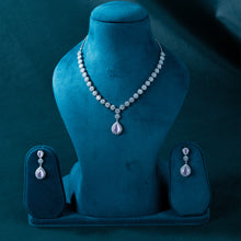 Necklace Pear Drop With Earrings