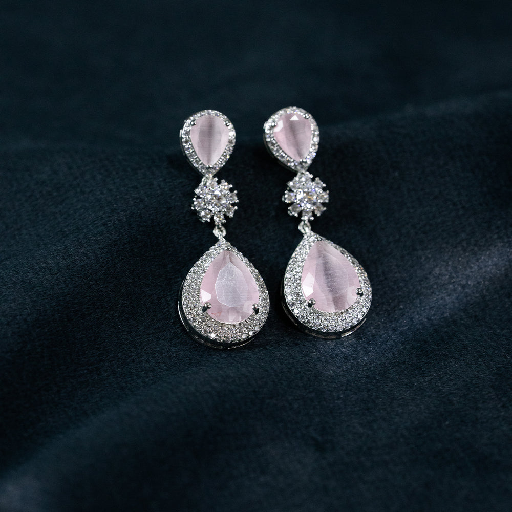 Necklace Pear Drop With Earrings