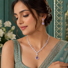 Necklace Pear Drop With Earrings