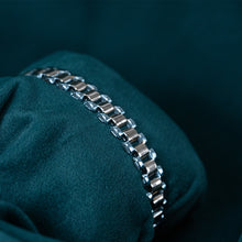 Two-Tone Silver Link Bracelet