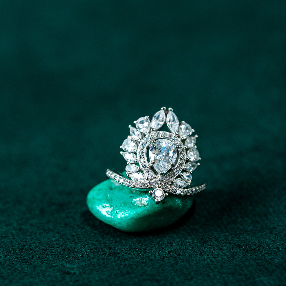 Radiant Halo Statement Ring