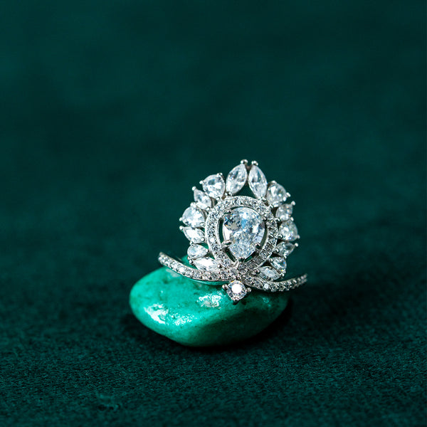 Radiant Halo Statement Ring