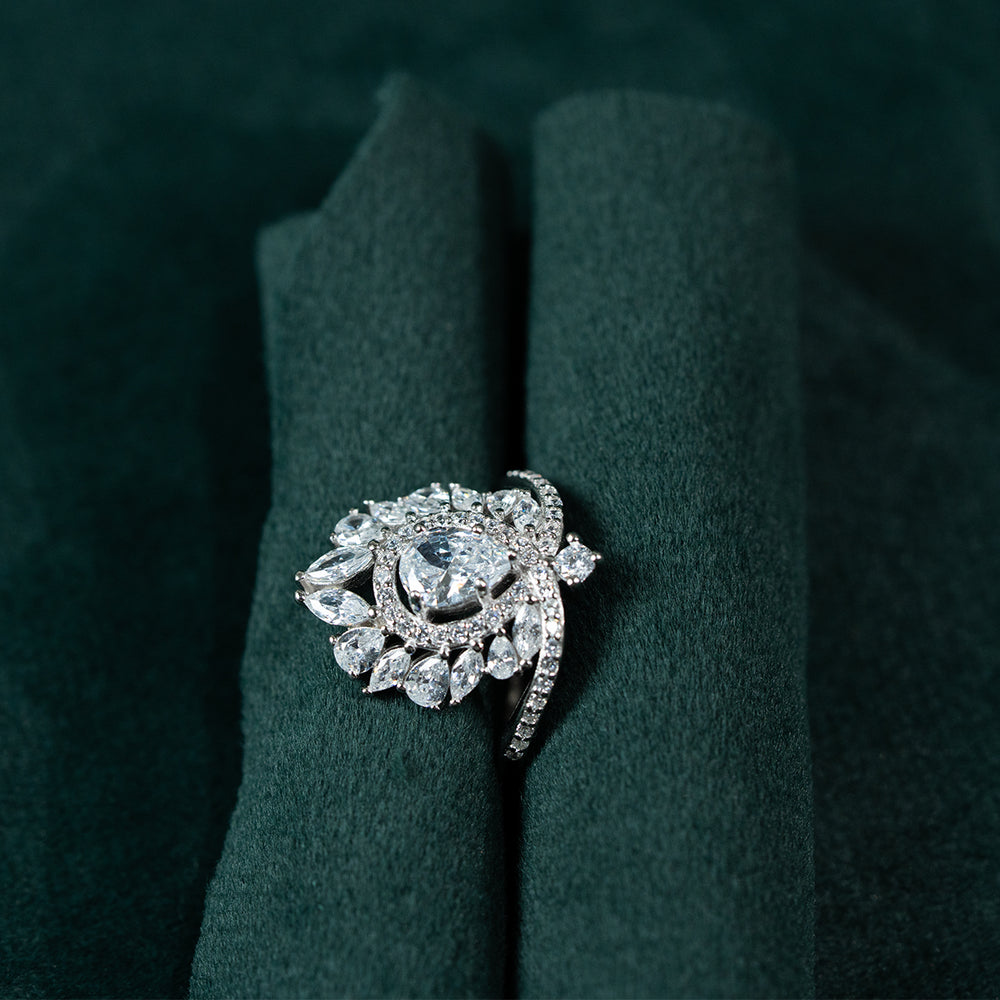 Radiant Halo Statement Ring