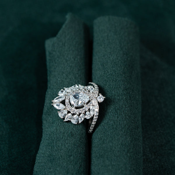 Radiant Halo Statement Ring
