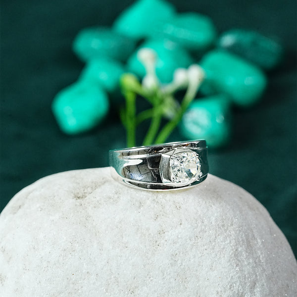 Classic Solitaire Gents Ring