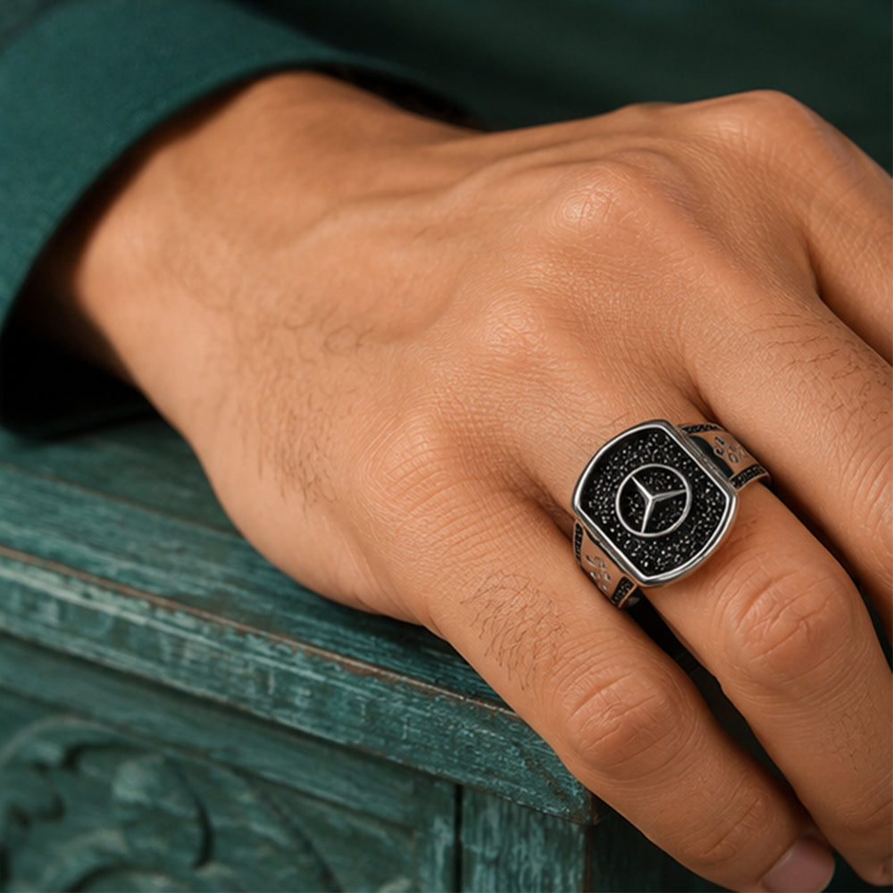Mercedes-Inspired Gents Ring