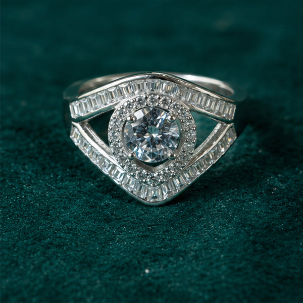 Radiant Halo Ladies Ring