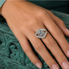 Radiant Halo Ladies Ring