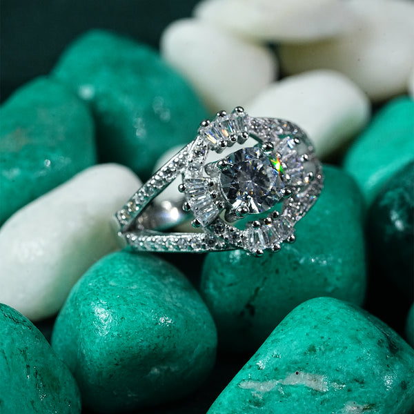 Royal Split-Shank Halo Ring