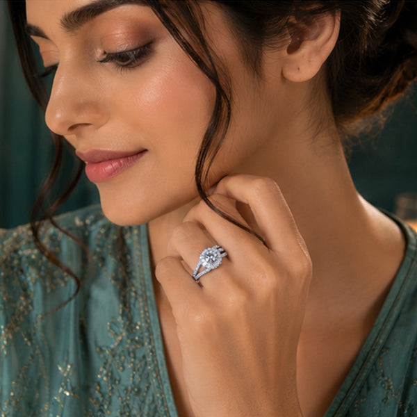 Royal Split-Shank Halo Ring