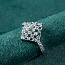 925 Sterling Silver Ladies Cluster Ring