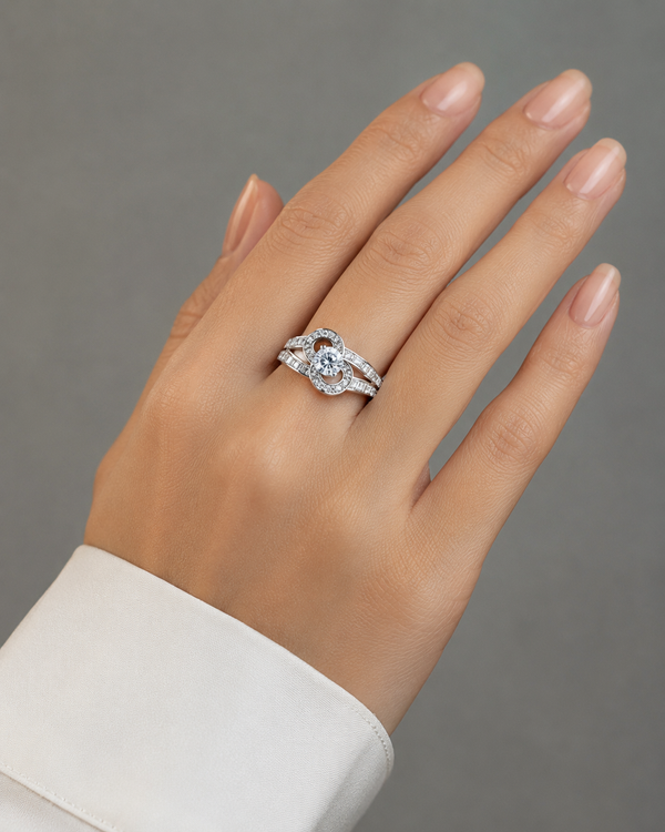 925 Sterling Silver Ladies Designer Ring